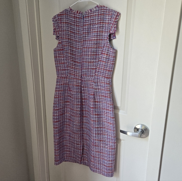 (Tall) J.Crew Azalea Tweed Resume Sheath Dress Sz 6T - Picture 7 of 14